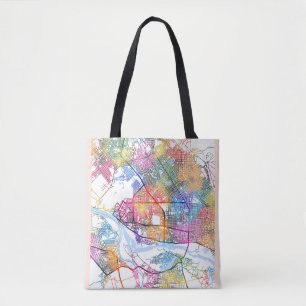 N'Djamena Chad City Map Tasche