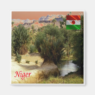 NE008 NIGER, Oasis Bilma, Afrika, Kühlschrank Magnet