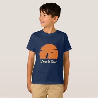 Né à Soar - Inspirational Retro Sunset T-Shirt