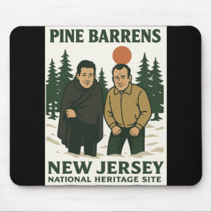 Ne Barrens New Jersey Grafikdesign Mousepad