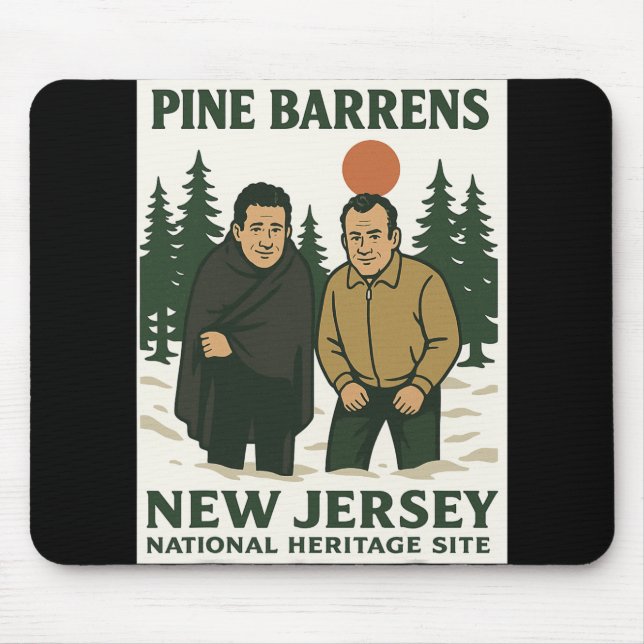 Ne Barrens New Jersey Graphic Design  Mousepad (Vorne)