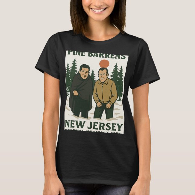 Ne Barrens New Jersey Graphic Design  T-Shirt (Vorderseite)
