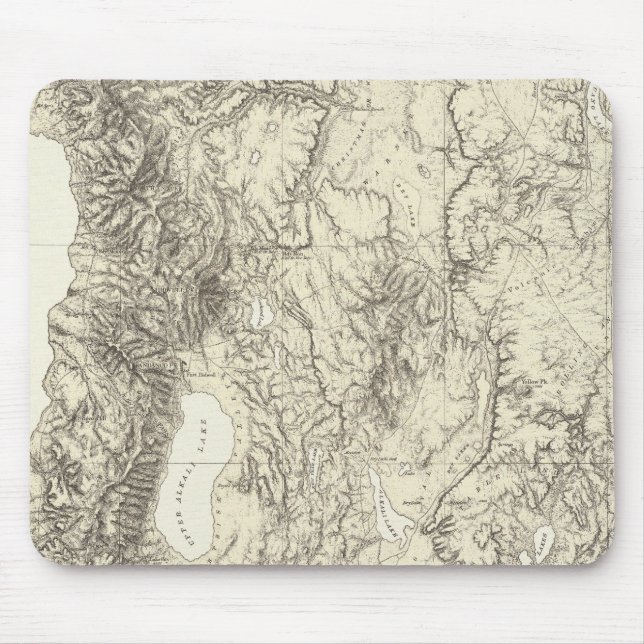 NE California und NW Nevada Mousepad (Vorne)