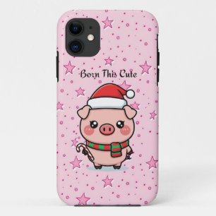 Né Cute Coque iPhone 11 Mini Cochon Mignon