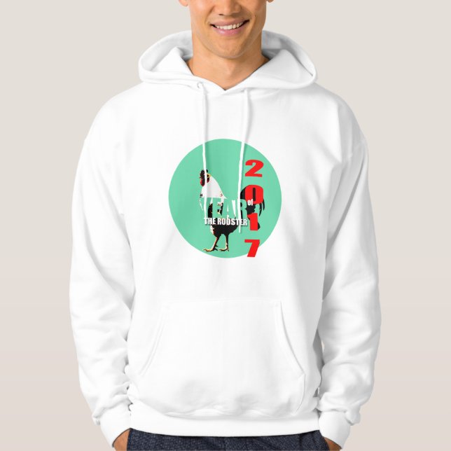 Né dans le chinois Rooster Année 2017 Sweat - shir (Devant)