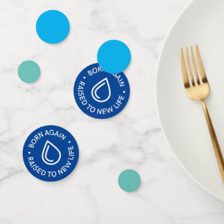 Né de nouveau Baptême Table Confetti