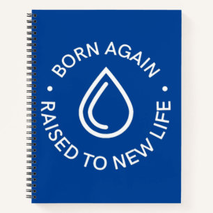 Né de nouveau Carnet Spiral Baptême