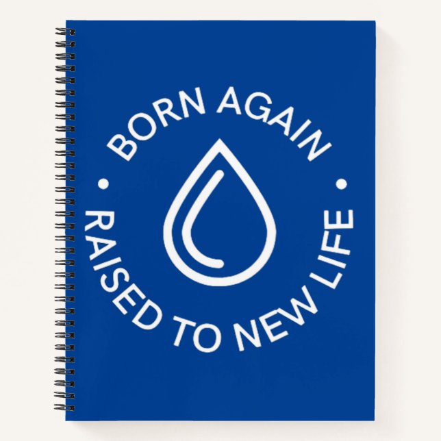 Né de nouveau Carnet Spiral Baptême (Devant)