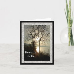 Né en 1945 Anniversaire faits amusants Carte de vo