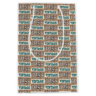 Né en 1955 sac cadeau moyen