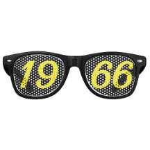 Né en 1966 Lunettes de soleil amusantes pour 60 an