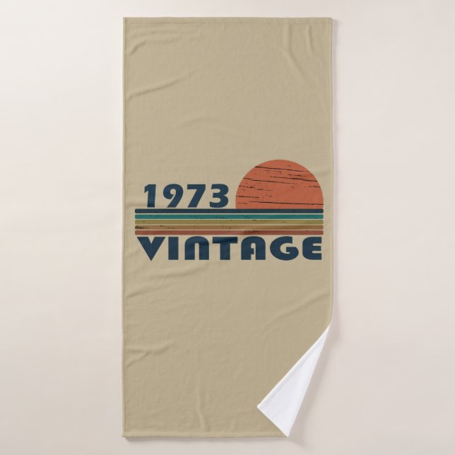 Né en 1973 cadeau d'anniversaire vintage (Serviette de bain)