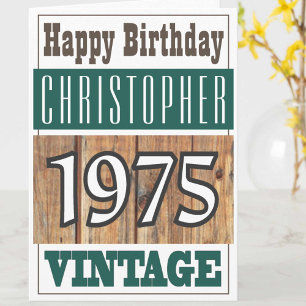 Né en 1975 Carte de voeux