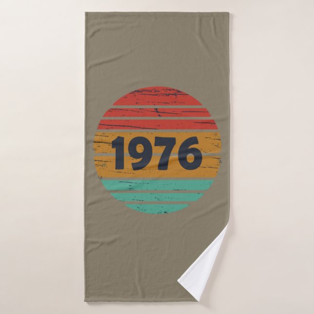 Né en 1976 cadeau d'anniversaire vintage (Serviette de bain)