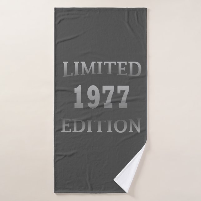 Né en 1977 anniversaire édition limitée (Serviette de bain)