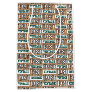 Né en 1981 sac cadeau moyen