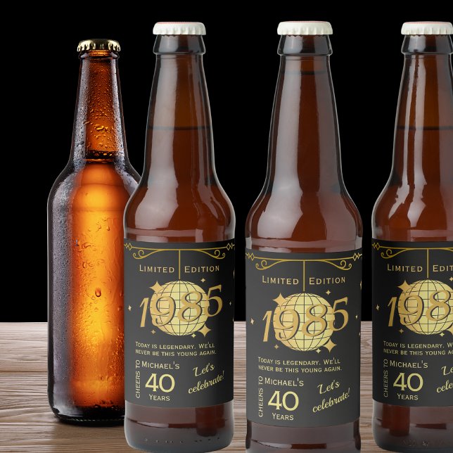 Né en 1985 40e anniversaire jeu de Étiquette de bi (Créateur téléchargé)