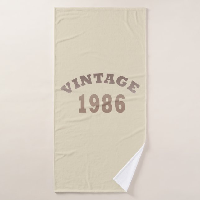 Né en 1986 cadeau d'anniversaire vintage (Serviette de bain)