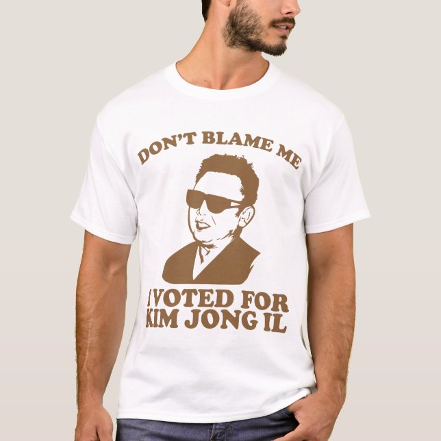 Ne font pas Blam je, j'a voté pour le T-shirt de (Devant)