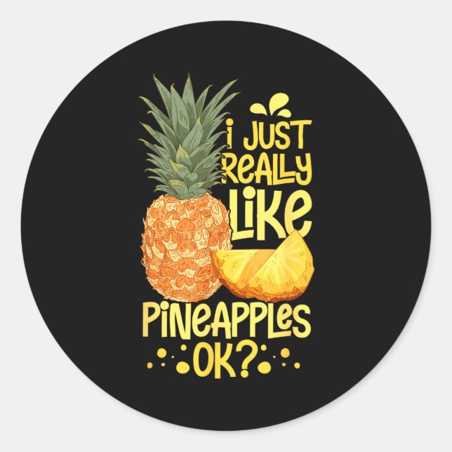 Ne Fruit Plant Juice Funny Hawaiian Quotes  Runder Aufkleber (Vorderseite)