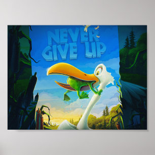 ne jamais abandonner les affiches de grenouilles