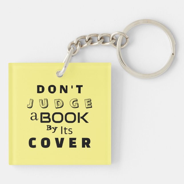 "Ne juge pas un livre par sa couverture" Jaune cla (Dos)