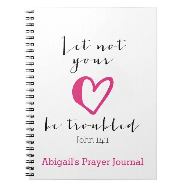 Ne laissez pas votre coeur être troublé Journal de (Devant)