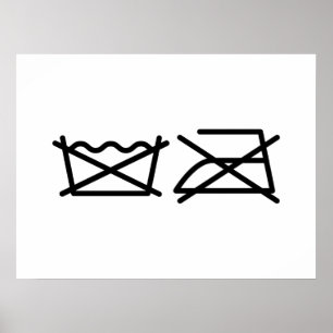 NE LAVEZ PAS ! NE REFROIREZ PAS ! POSTER