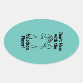 Ne manquez pas le Sticker ovale du Lecteur Melodeo