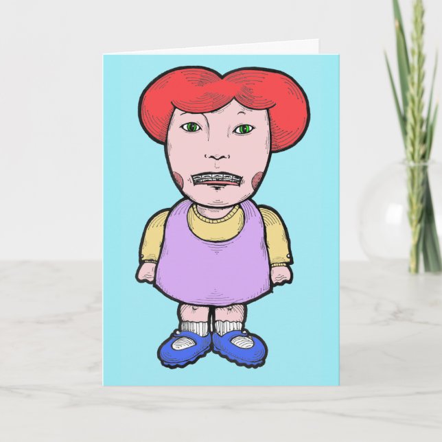 Ne m'appelez pas carte de voeux de bouche en métal (Devant)