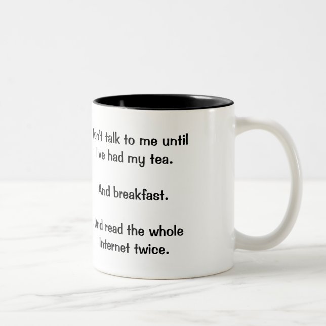 "Ne me parlez pas" la tasse (Droit)