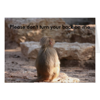 Ne me tourne pas le dos, s'il te plaît