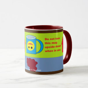Ne mettez pas cette tasse à l'envers quand elle e