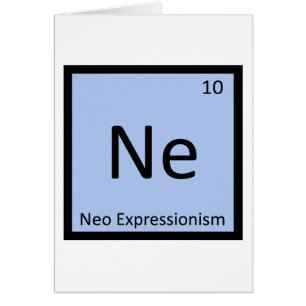 Ne - Neo Expressionismus Art Chemistry Symbol