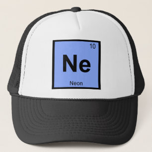 Ne - Neon Chemie Periodensystem Symbol Truckerkappe