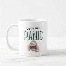 Ne paniquons pas Sloth Coffee Mug