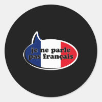 Ne Parle Pas Franã§Ais Flag Touristenstudent