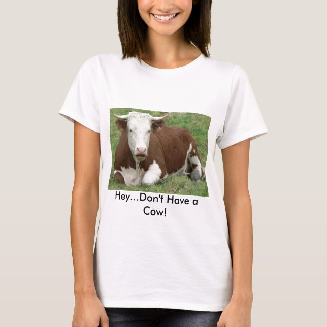 Ne pas avoir de T-shirt de vache (Devant)