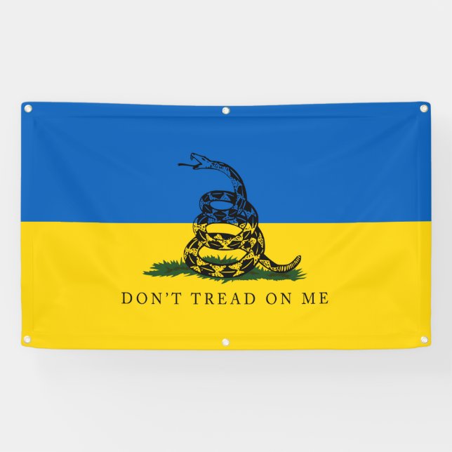 Ne pas foutre sur l'Ukraine - Bannière de vinyle (Horizontal)