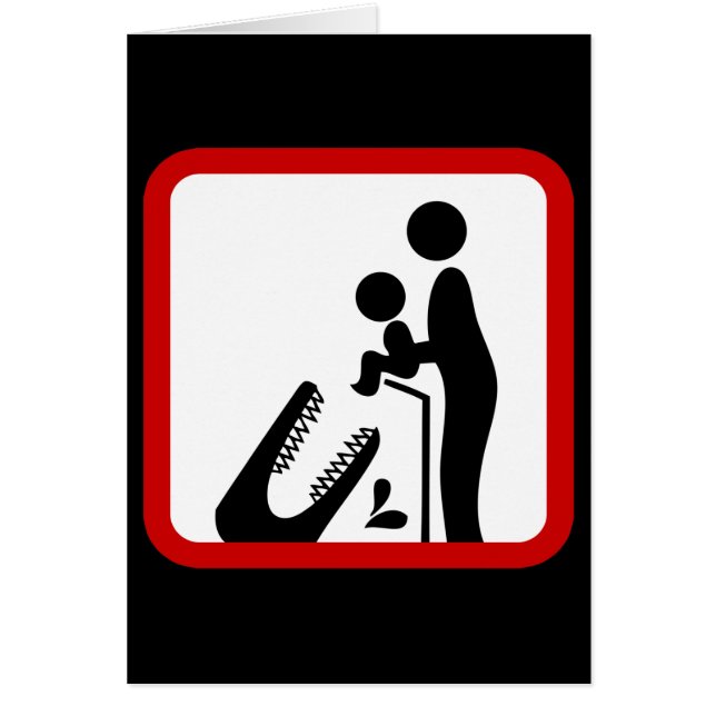 Ne pas nourrir le bébé au Zoo du Crocodile (Devant)