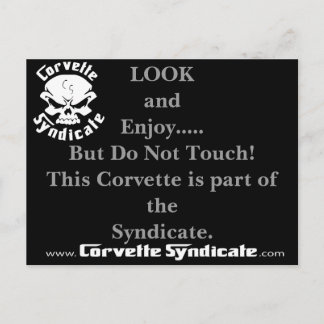 Ne pas toucher carte postale