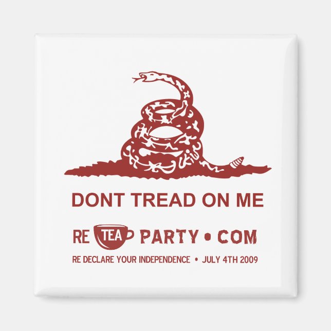 Ne Pas Tourner Sur Moi Tea Party Magnet (Devant)