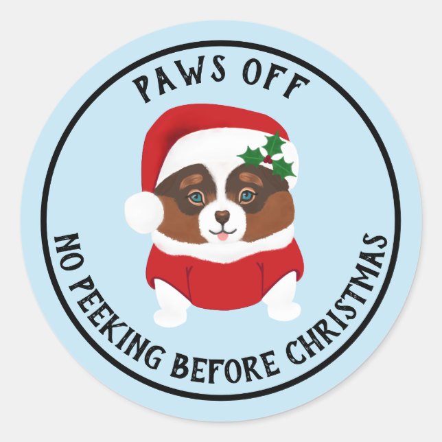 Ne Passe Pas De Pékin Avant Les Stickers De Noël (Devant)