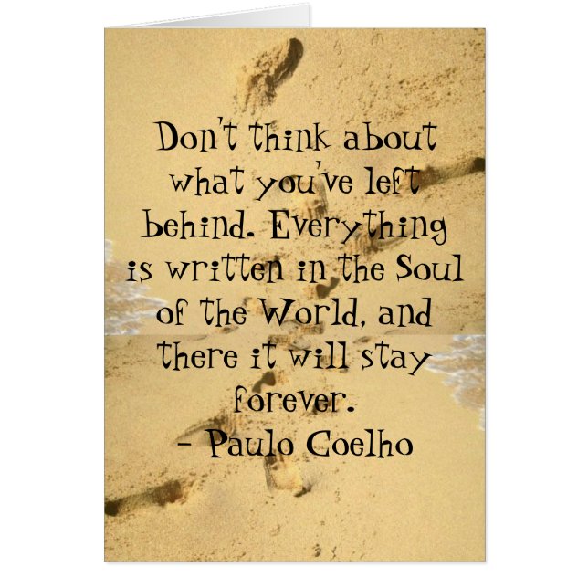 Ne pensez pas à ce que vous avez laissé la carte (Devant)