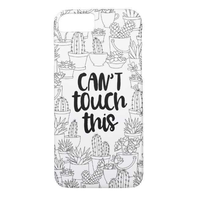 "Ne peut pas toucher ce" coque iphone de (Dos)