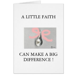 NE PLEUREZ PAS. AYEZ LA FOI - CARTE