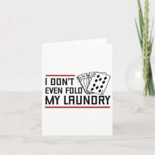 Ne Plier même pas Lave-linge Funny Cartes Poker Jo