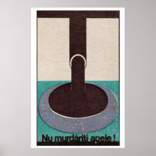 Ne polluez pas l'eau - Impression sur boite d'allu