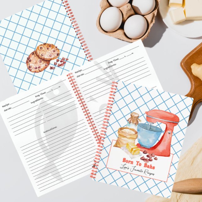 Né Pour Cuire Le Carnet Spiral (Créateur téléchargé)