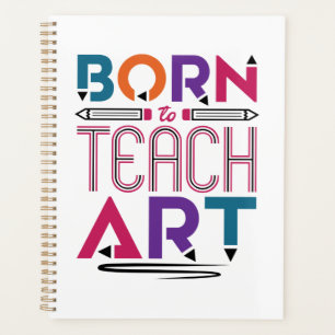 Né pour enseigner Art Cute Art Enseignant